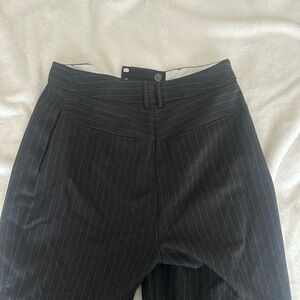Topshop Charcoal Pinstripe Trousers